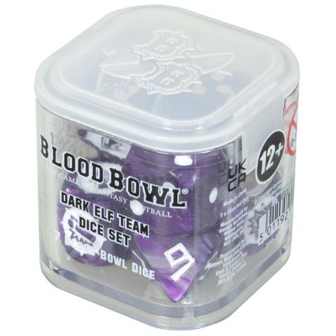 Blood Bowl: Dark Elf Team Dice Set